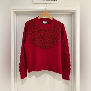 Mi Golondrina Rojo Sweater -Merino wool